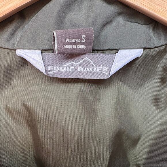 Eddie Bauer Lightweight Olive Green Quilted Jacket size S - Picture 3 of 11